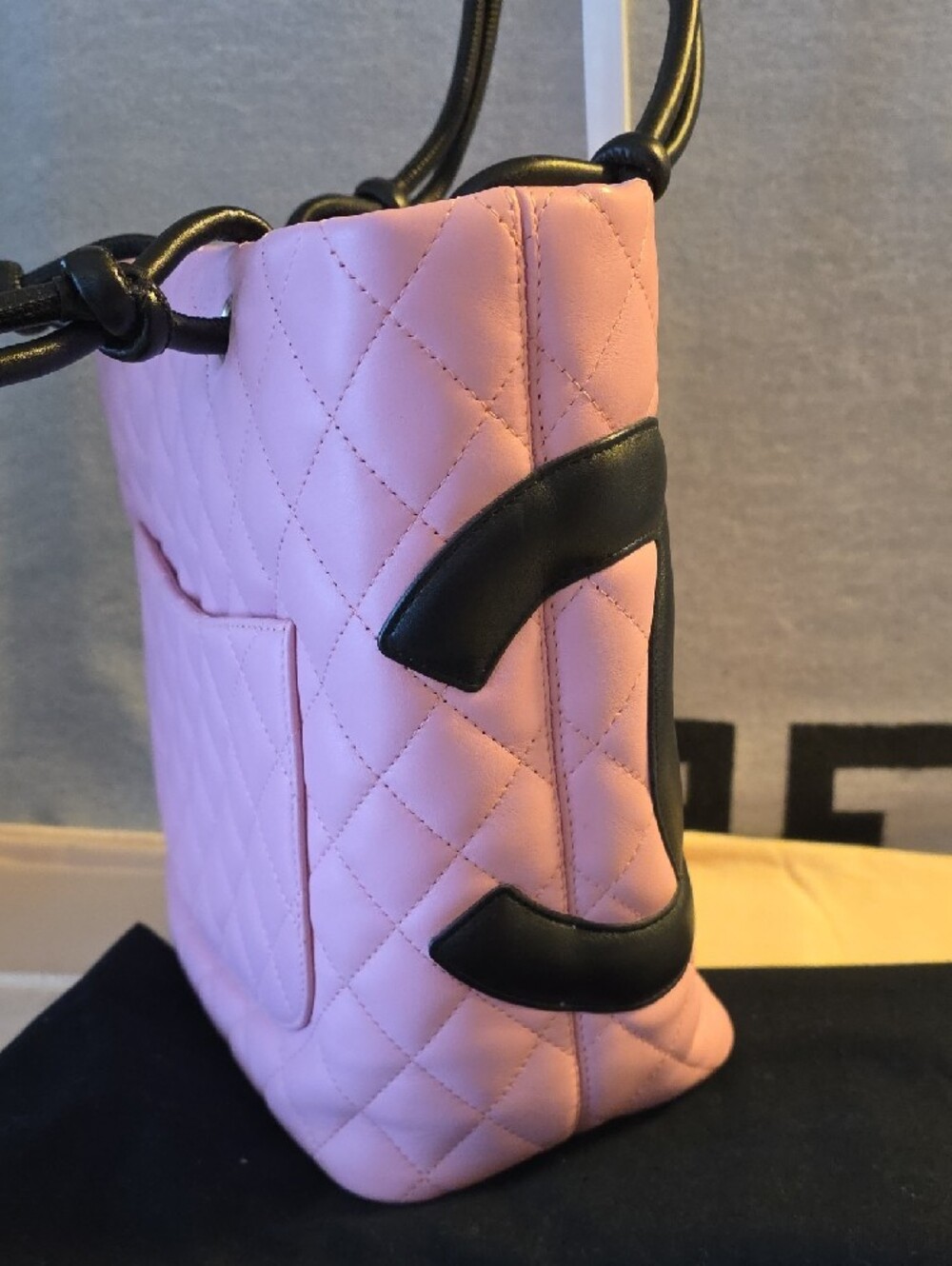 CHANEL Pink Quilted Ligne Cambon Tote - Picture 3 of 13